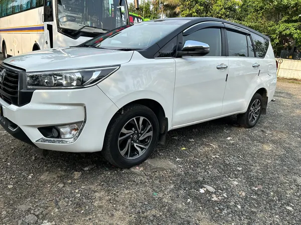 Toyota Innova Crysta front angle profile view